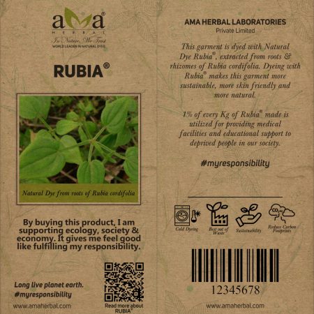 Rubia natural dye tag