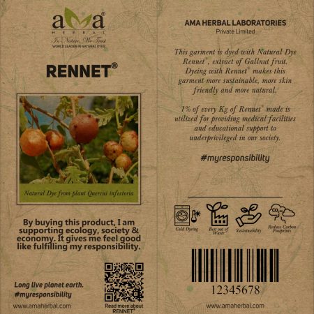 Rennet natural dye tag