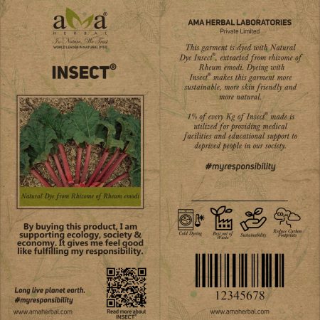 Insect natural dye tag