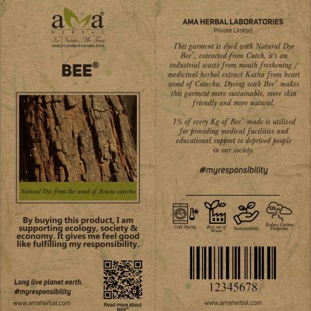 Bee natural dye tag